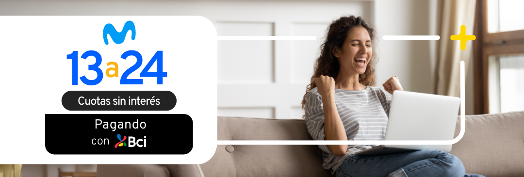Movistar 13 a 24 cuotas sin interés